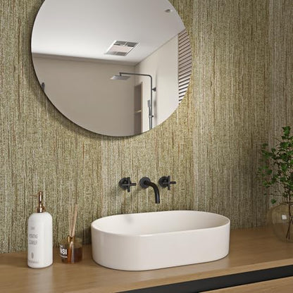 Livelynine Gold Grasscloth Peel and Stick Wallpaper Textured Accent Wall Paper for Bedroom Bathroom Living Room Renter Friendly Kitchen Vinyl Wrap for Cabinets Dark Brown Gold Contact Paper Waterproof - size: 15.8" x 78.8"