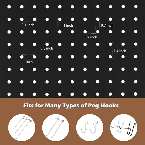 4 Panel Pegboard Room Divider | Folding Freestanding Display Screen, Privacy Partition for Retail, Craft Shows, Home Office, and Exhibition Use Black - color: Black-4 Panel, size: 4 Panel
