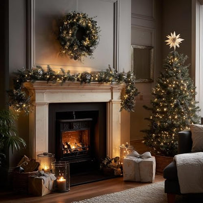 TW SHINE Warm White Christmas Lights Outdoor, 20FT 100 Count Incandescent Christmas Light Indoor, Waterproof Christmas Tree String Lights for Xmas Decorations | TW SHINE Christmas Light Indoor, Waterproof Christmas Tree String Lights for Outside Xmas Deco