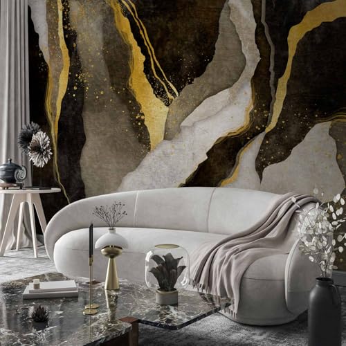 Wall Mural Abstract 77x55 in - Peel and Stick Self-Adhesive Wallpaper Removable Large Sticker Foil Wall Decor Print Picture Design Marble Like Painted a-A-10203-a-b - color: #05, size: 77"Wx55"H Self-Adhesive
