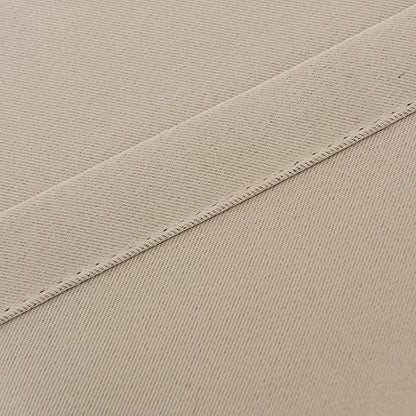 INLINAS Blackout Curtains with Sheer Overlay, Beige, 37x63 Inches | Grommet Top Double Layer Curtains for Bedroom and Living Room Thermal Reduction Light Blocking and Energy Saving, Set of 2 - color: Beige, size: 37"W x 63"L (Pack of 2)