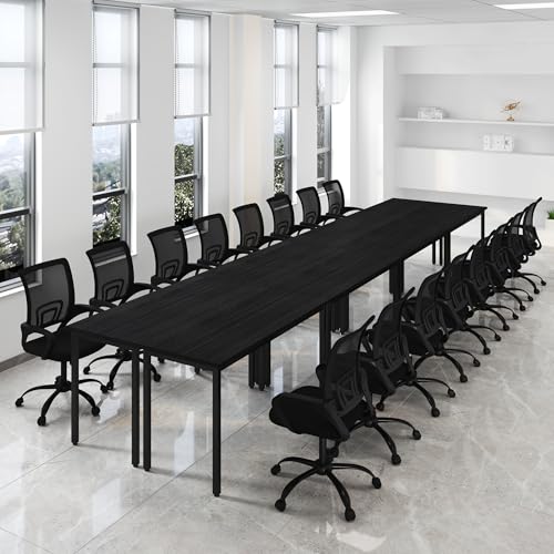 Bonzy Home Ergonomic Conference Room Chairs Set of 8, Rolling Office Chairs with Wheels, Mesh Computer Desk Chair with 360°Swivel, Height Adjustable, 8 PCS - size: 8 Pack