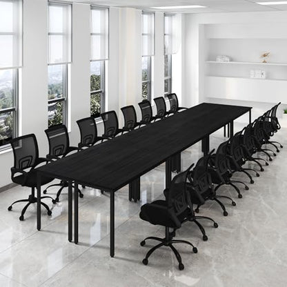 Bonzy Home Ergonomic Conference Room Chairs Set of 8, Rolling Office Chairs with Wheels, Mesh Computer Desk Chair with 360°Swivel, Height Adjustable, 8 PCS - size: 8 Pack