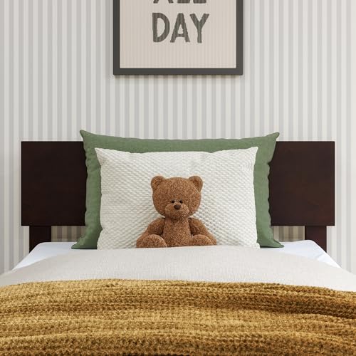AFI, Orlando Twin Adjustable Modern Solid Wood Panel Headboard, Espresso - color: Espresso, size: Twin