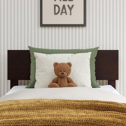 AFI, Orlando Twin Adjustable Modern Solid Wood Panel Headboard, Espresso - color: Espresso, size: Twin
