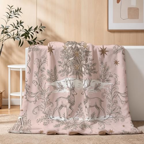 Santa’s Sledge Throw Blanket, Ultra-Soft Flannel Fleece 40" x 50" | Yujiiso Santa’s Sledge Blanket Lightweight Decor for Living Room, Bedroom, Office and Travel, Home Decor Gift - color: Santa’s Sledge, size: 40"x50"