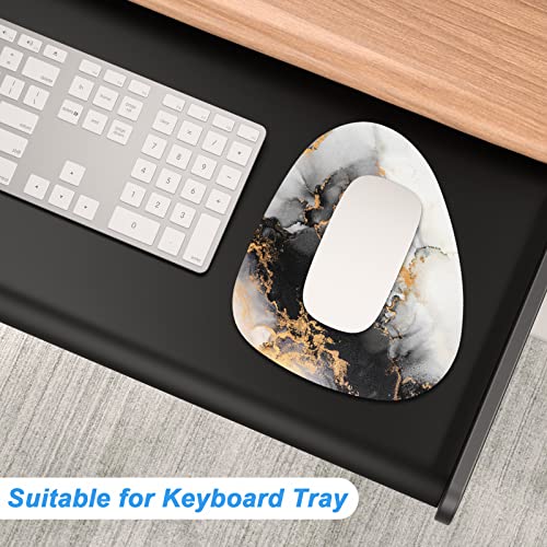 Rimilak Small Mouse Pad 6 x 7 Inch, Irregular Mini Mouse Pad with Non-Slip Rubber Base, Waterproof Compact Mouse Mat for Laptop Computer Wireless Mouse Keyboard Home Office Travel, Gray Marble - color: Gray Gradient Marble, size: 7L x 6W inches