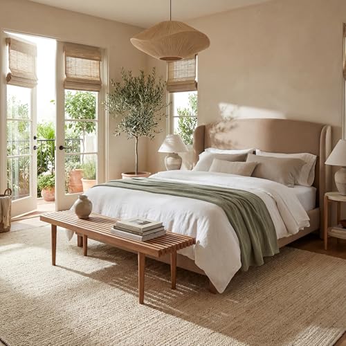 nuLOOM Rigo Off White Solid Flatweave Area Rug, 4' x 6' - color: Off White, size: 4' x 6' (Rectangular)