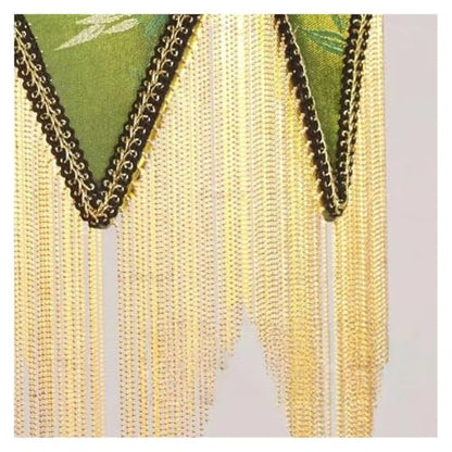 Chandelier, V-intage Tassel headboard Pendant Light, French Cloth lampshade, Bedroom Small Chandelier Apartment Room Ceiling Lighting(3 Changeable) - size: 3 changeable