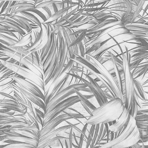 Tropical Palm Leaves Peel and Stick self Adhesive Wallpaper - 96''x32'' - color: X03, size: 96"x32"