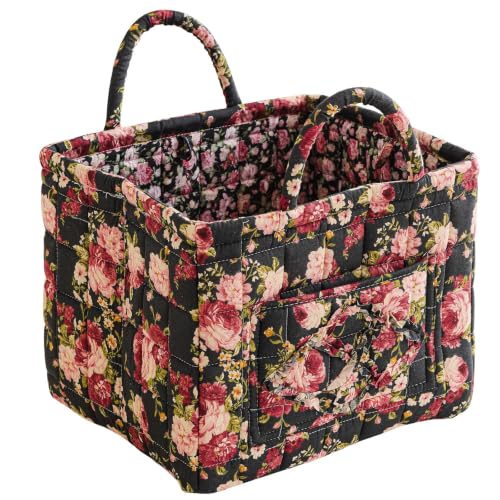vctops Boho Fabric Quilted Storage Basket for Organizing, Basket Organizer Gift Baskets with Handles, Storage Bins for Toys, Books, Towels, and Clothes, Collapsible Fabric(Pattern O,13"x10.6"x10") - color: Pattern O
