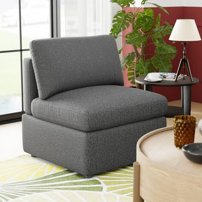 PayLessHere Convertible Sofa, 1-Seat Modular Sectional, Dark Gray | Convertible Sofa