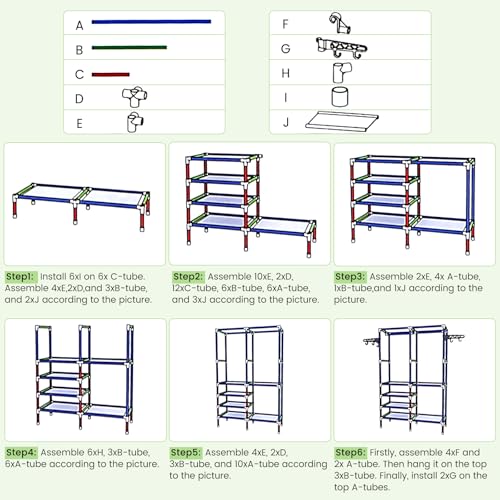 Clothing Rack, Heavy Duty Clothes Rack, 3-in-1 Garment Rack for Hanging Clothes, Freestanding Closet Organizers with Storage Shelves, Clothes Rack for Bedroom, Hallway, Entryway, White - size: White 14.2"D x 42.1"W x 66.1"H