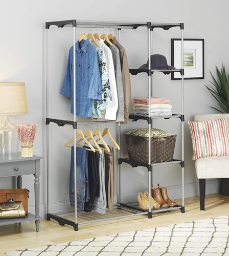 Whitmor Modern Industrial Wardrobe - color: 45"L x 19"W x 68"H ﻿