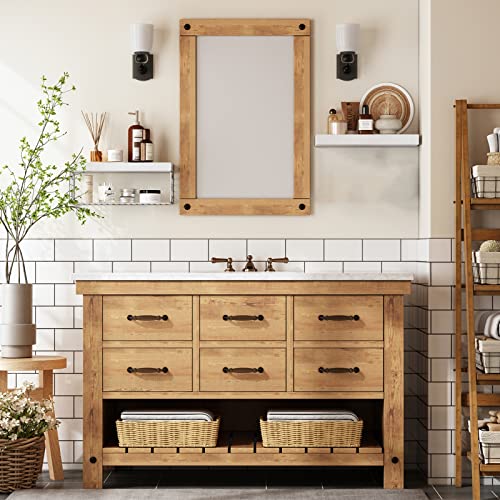 QEEIG White Bathroom Shelves Over Toilet - Wall Mounted Floating Shelves Farmhouse Shelf Toilet Paper Storage Small 16 inch Set of 2 (019-W2) - color: C. White, size: 2pcs