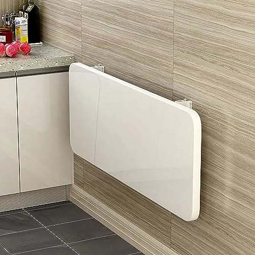 Laundry Folding Table, fold down table, Wall Mounted Folding Table, Folding Kitchen Table, laundry room folding station, Laundry Table Foldable With Bracket , Wall Shelf Computer Desks Workstations ( - color: White, size: 60*30cm/24*12in