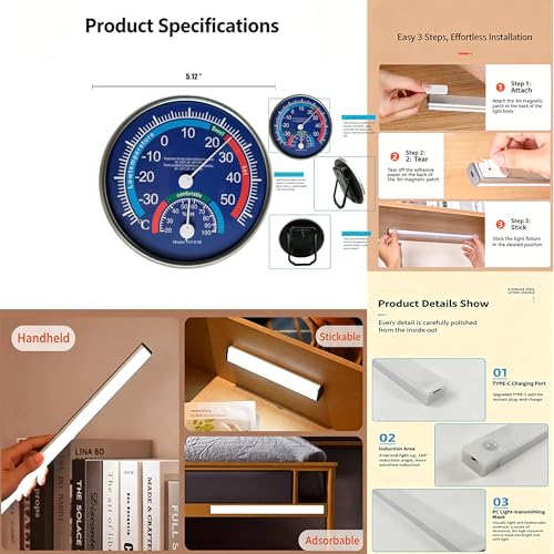 Under-Sink Organizer 2-Tier Expandable Cabinet Storage (10 panels) | LED Motion-Sensing Auxiliary Lighting Dial Thermometer Stainless Steel Telescopic & Adjustable Rust-Resistant - size: 10 panels