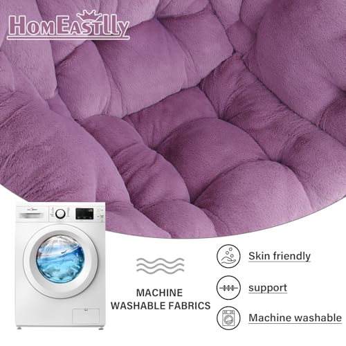 Lazy Chair with Ottoman, Plush Reading Chair with Pillow，Purple | Removable machine-washable cover; includes an extra throw pillow; cozy accent chair for living room, bedroom, dorm or office - color: Plush Purple