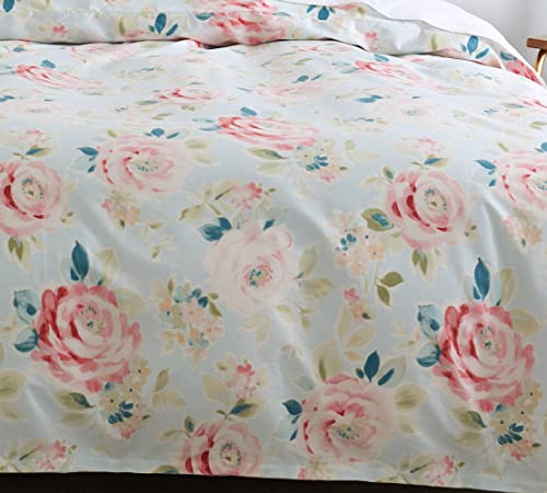 DAUAOTO Bedding Duvet Cover Full Size 82"X86" + 2 Pillowcases Set, Print Cotton Bedding for Kids Teen Girls, Rose Flower Garden - color: Pattern 4#, size: 82"x86" Full Cover + 2 Shams