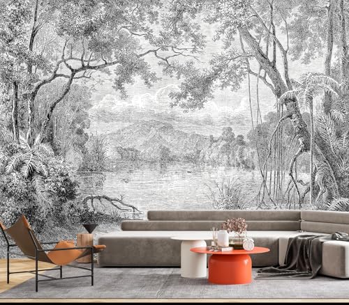 Eierme-The Ancient Scenery of Charming lagoons in Luzon Island Mural Wallpaper Peel and Stick 90" x 67" - color: No.12, size: 90" x 67"