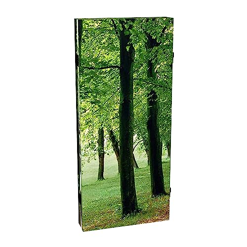 Red Lantern Double Sided Path of Life Canvas Folding Screen, 3 Foot - 4 Panel - size: 3 Foot - 4 Panel