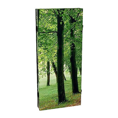 Red Lantern Double Sided Path of Life Canvas Folding Screen, 3 Foot - 4 Panel - size: 3 Foot - 4 Panel