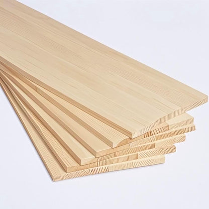 Solid Wood Floating Shelves for Wall, 20 L x 5.9 W x 0.6T inches Kont-Free Solid Pine Shelves for Living Room, Bathroom, Bedroom, Kitchen, Home Decor Hardware Includes (Set of 4)