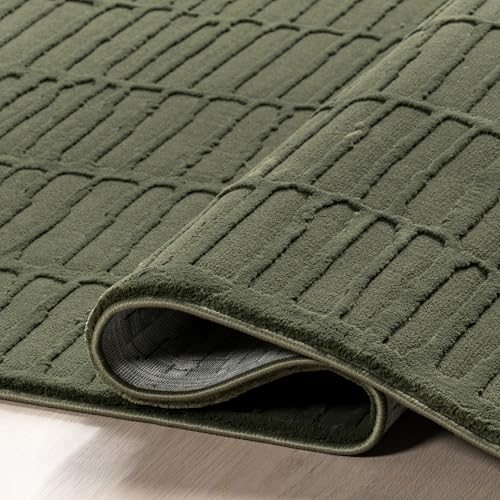 nuLOOM Kailani Green Geometric Washable Area Rug, 2' x 3' | Nuloom Kailani Geometric 2' x 3' Machine Washable Accent Rug for Living Room Bedroom Dining Room Entryway, Green - color: Green, size: 2' x 3' (Rectangular)