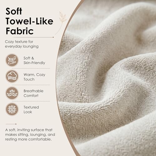 Dreamzie 55'' 3 in 1 Convertible Sofa Bed with USB Charging Ports, Pull Out Couch with Adjustable Backrest and Side Pockets, Sleeper Sofa for Living Room, Apartment, RV, Easy Assembly - Beige - color: Beige