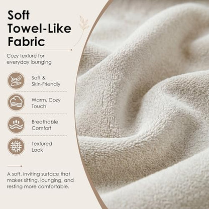 Dreamzie 55'' 3 in 1 Convertible Sofa Bed with USB Charging Ports, Pull Out Couch with Adjustable Backrest and Side Pockets, Sleeper Sofa for Living Room, Apartment, RV, Easy Assembly - Beige - color: Beige