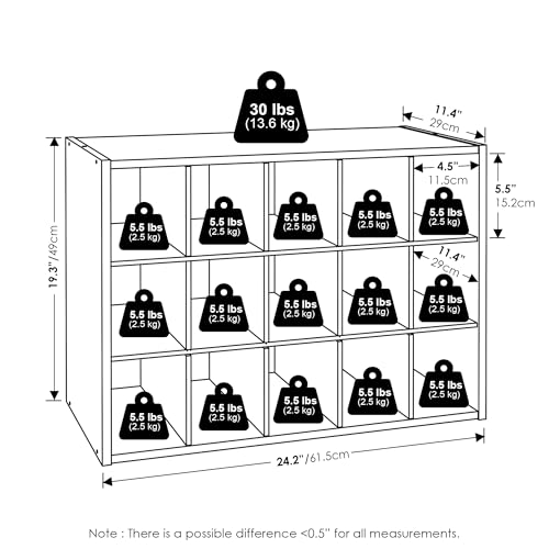 15-Cube Shoe Organizer, Stackable Shoe Rack, Shoe Storage, 11.4 x 24.2 x 19.3, for Office, Closet Entryway, Garage, White - color: White, size: 15 Cube