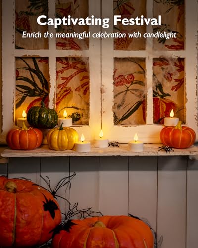 Homemory 6-Pack Rechargeable Tea Lights Candles with Remote, 2/4/6/8H Timer | Flameless Flickering Battery Operated LED Tealights with Charging Base for Votive Cups, Glass Holders and Cozy Home Ambiance - color: Warm white light, pack of 6