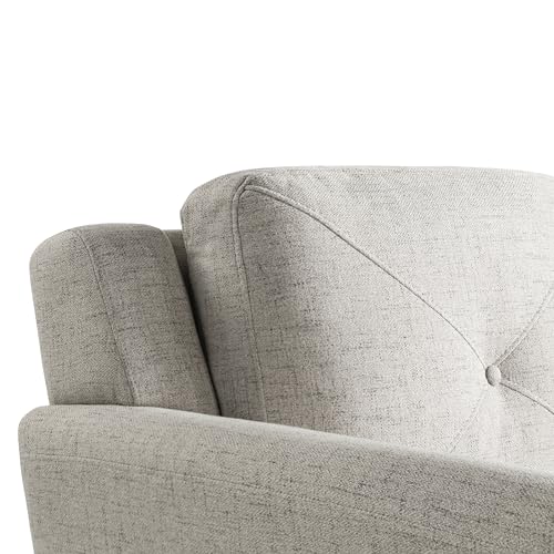 Studio Living Harrington 57.9" Loveseat, Transitional Modern, Pocket Coil Comfort, Easy Assembly, Woven Fabric, Beige - color: Beige, size: Loveseat