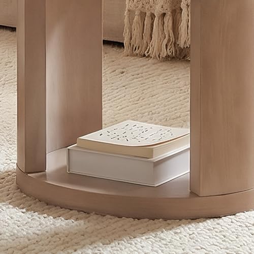 Round Nesting Coffee Table Set of 2, 31.5 & 18 in, Gray | Round coffee tables for living room, 2 in 1 nesting tables, nest or use separately, rounded edges, space-saving design - color: Grey