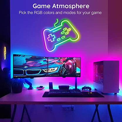 32.8Ft Neon Rope Lights,Flexible Led Rope Lights Control with App/Remote,Multiple Modes RopeLights,IP65 Outdoor RGB Led Neon Lights NonWater Resistant,Music Sync Gaming Led NeonLight Strip - size: 32.8FT