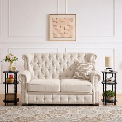 Side Table, 3-Tier Oval Accent Small End Table, Modern Oval Nightstand Accent Table for Small Space, Bedrooms, Living Room, Easy to Assemble, Black - color: Black, size: 15.7" x 11.6" x 24.4"
