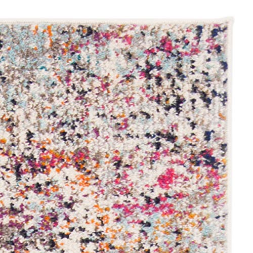 SAFAVIEH Madison Collection Runner Rug - 2'2" x 10', Grey & Pink, Modern Abstract Design, Non-Shedding & Easy Care, Ideal for High Traffic Areas in Living Room, Bedroom (MAD460A) - color: Grey/Pink, size: 2'2" x 10' (Runner)