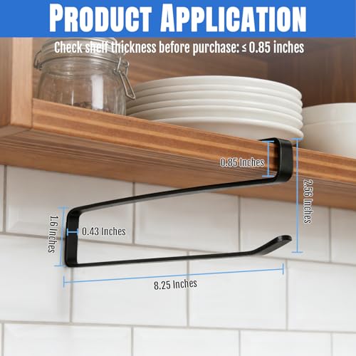 2 Pack Tumbler Lid Organizer, No Adhesive or Drilling, Kitchen Space Saver | Versatile Cup & Water Bottle Lid Holder, Under Cabinet Storage, Black - style: 2 Pack, Black