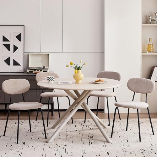 Stackable Guest Chairs Set of 6, Upholstered Waiting Room Chairs with Metal Legs for Reception, Breakroom, School, Meeting, Office - color: Khaki, size: Set of 6
