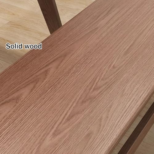 Dining Bench, Narrow Wood Bench, Dining Room Bench with Beam, Table Benches, Entryway Bench, Sturdy and Stable(Brown,140cm/55.1in) - color: Brown, size: 140cm/55.1in