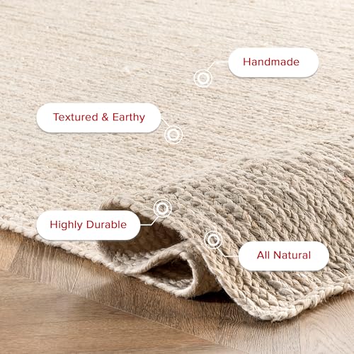 nuLOOM Rigo Off White Solid Flatweave Area Rug, 12' x 18' - color: Off White, size: 12' x 18' (Rectangular)