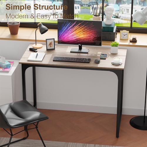FDW 39 inches Computer Desk, Modern Simple Style Desk for Home Office, Study Student Writing Desk,Nature - color: Nature, size: 40 Inches