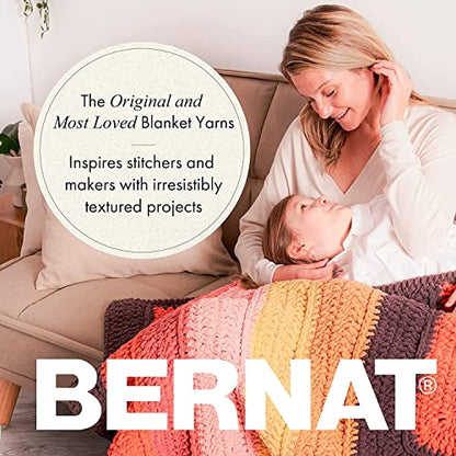 Bernat Blanket Extra Thick Clay Yarn - 1 Pack of 21.12oz/598.74g - 100% Polyester - #7 Jumbo - 72 Yards - Chunky Yarn for Hand Knitting, Crocheting, Crafts & Amigurumi - color: Clay, size: 1 Pack, style: Extra Thick