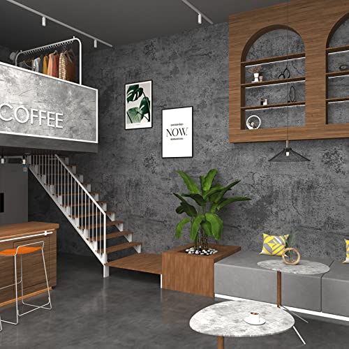 3yecao 48"×79" Wide Thick Dark Blue Grey Cracked Concrete Wallpaper Peel and Stick Waterproof Gray Concrete Contact Paper Vinyl Industrial Cement Wall Sticker for Countertops Desk Kitchen - color: Grey Blue, size: 48" x 79"