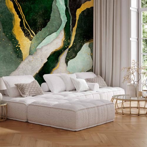 Wall Mural Abstract 77x55 in - Peel and Stick Self-Adhesive Wallpaper Removable Large Sticker Foil Wall Decor Print Picture Design Marble Like Painted a-A-10203-a-a - color: #04, size: 77"Wx55"H Self-Adhesive