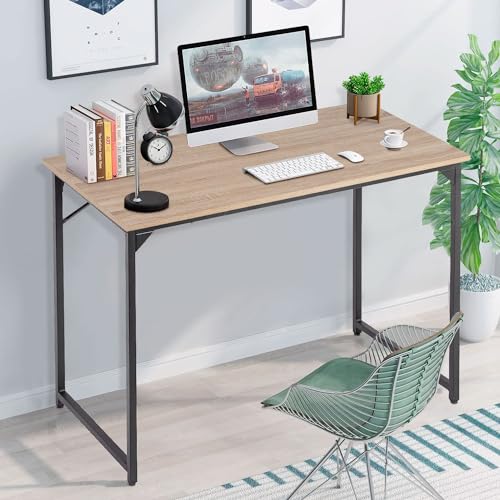 Computer Desk 40 in Length Study Writing Table, Adjustable feet, Modern Furniture for Home Office, Nature - color: Nature, size: 40 inch