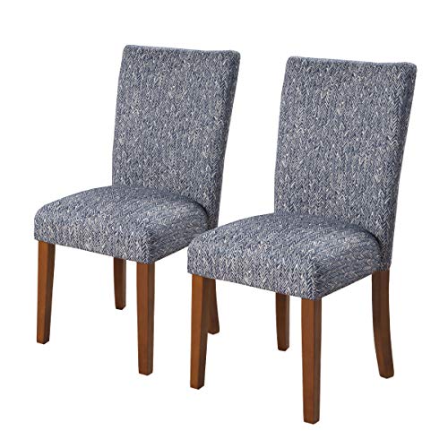 HomePop Parsons Dining Chair,Pack of 2, Navy - color: Navy, style: Pack of 2