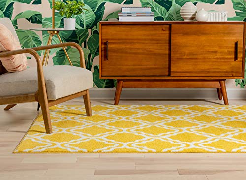 Well Woven Barclay Collection Sarouk Green 4x5 Area Rug - for Entryways, Small Bedrooms, Living Rooms - color: Green, size: 3'11" x 5'3" (Rectangular)
