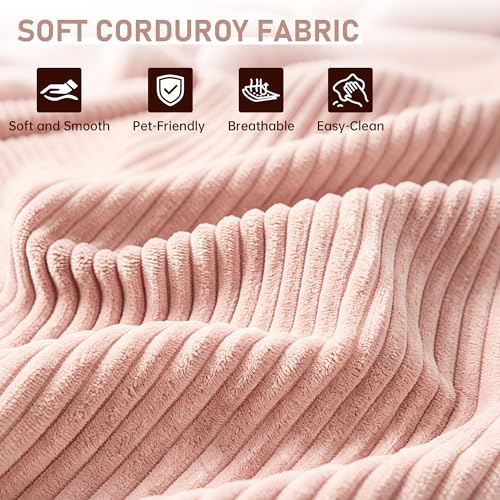 wanan Folding Sofa Bed, 3-in-1 Convertible Boneless Couch with Handle, Floor Lounger & Sleeper Chair for Adults, Comfy Folding Couch Single Sofa for Living Room Bedroom, Pink - color: Pink