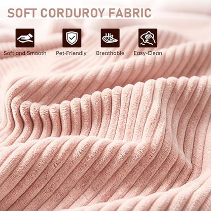 wanan Folding Sofa Bed, 3-in-1 Convertible Boneless Couch with Handle, Floor Lounger & Sleeper Chair for Adults, Comfy Folding Couch Single Sofa for Living Room Bedroom, Pink - color: Pink